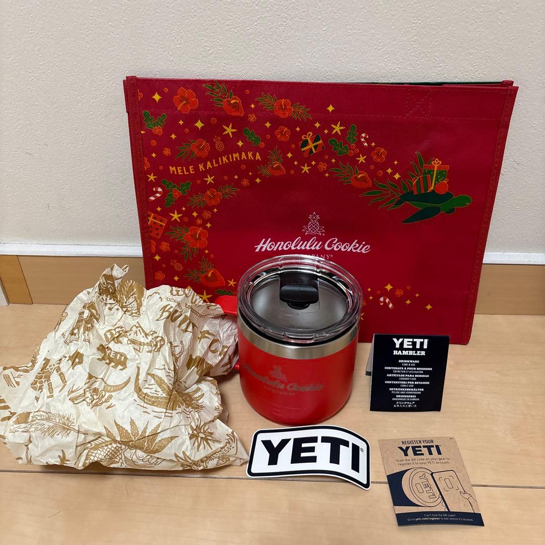 YETI ホノルルクッキー　マグカップ　赤白　イエティ　クリスマス　ホリデー