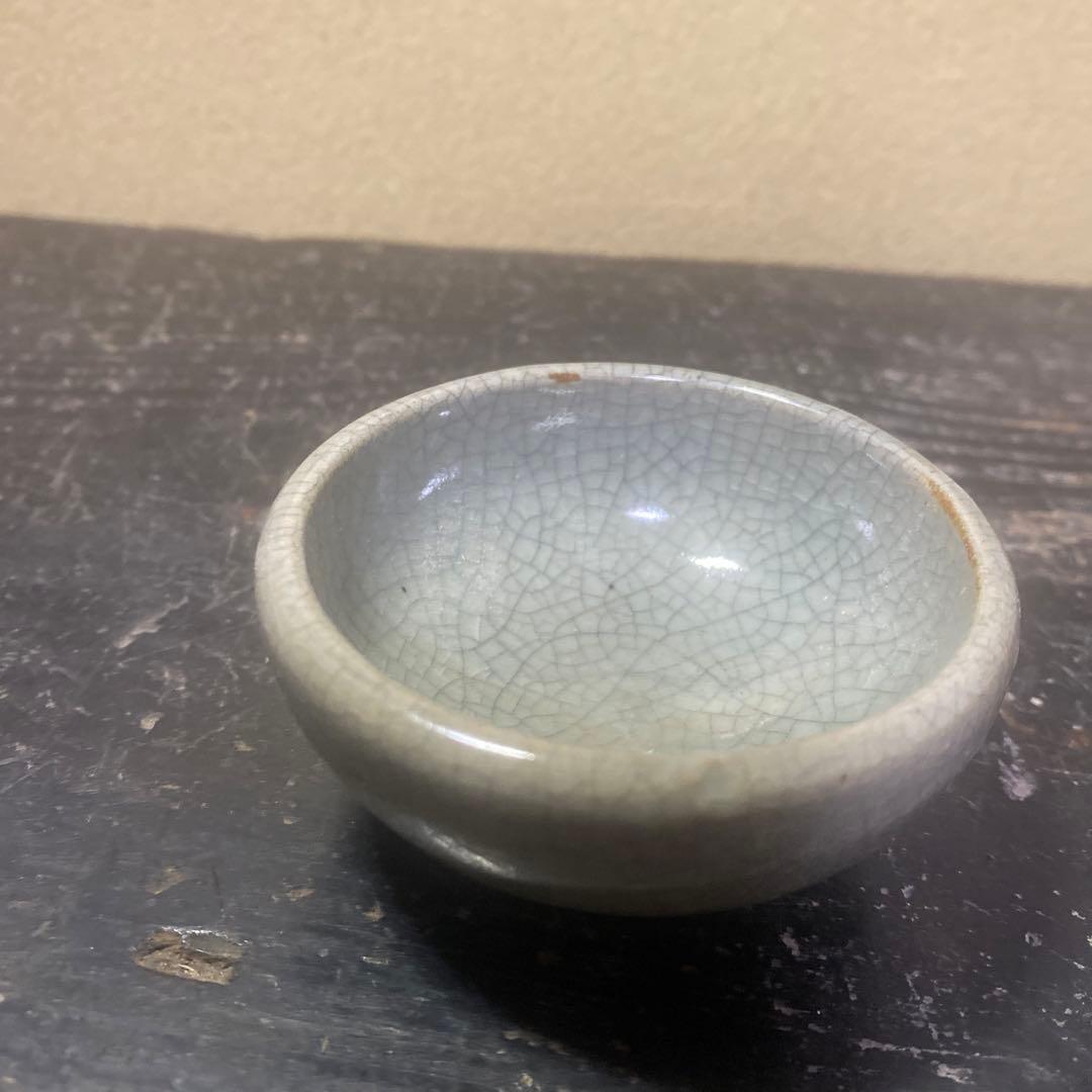 中国古玩ヒビ焼盃　7cm4cm