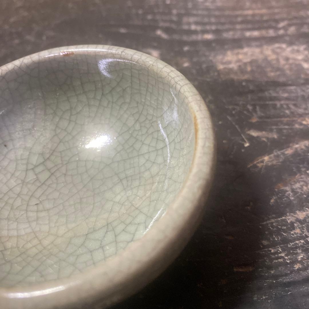 中国古玩ヒビ焼盃　7cm4cm