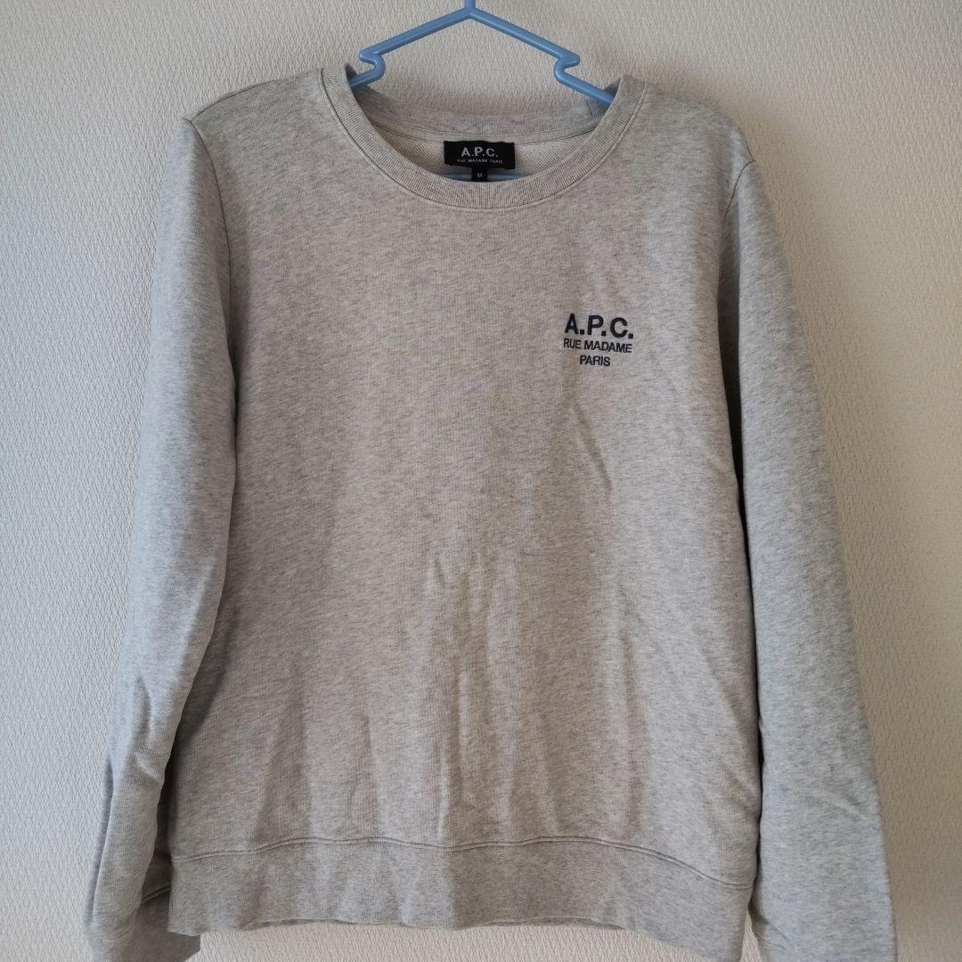 【美品】A.P.C. ロゴ刺繍スウェット レディースsizeM
