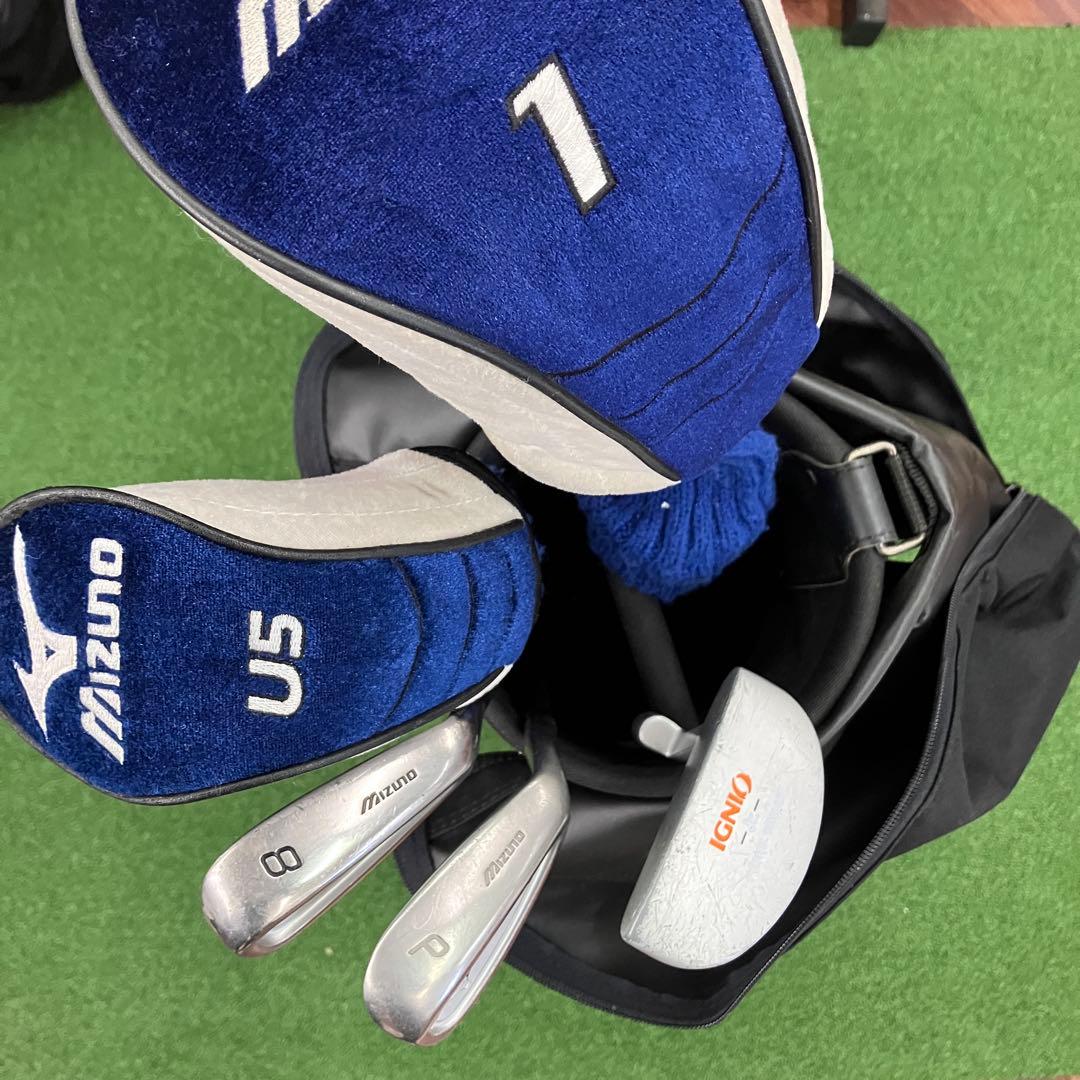 ミズノ ジュニア ゴルフクラブ 120cmタイプ 5本セット バッグ付 USED