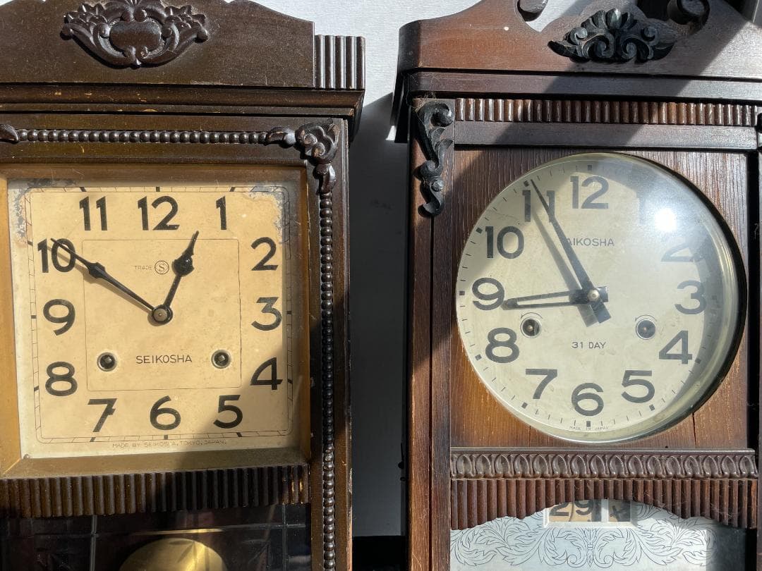 ボンボン時計 振り子時計 レトロ アンティーク 5点まとめ売り木製