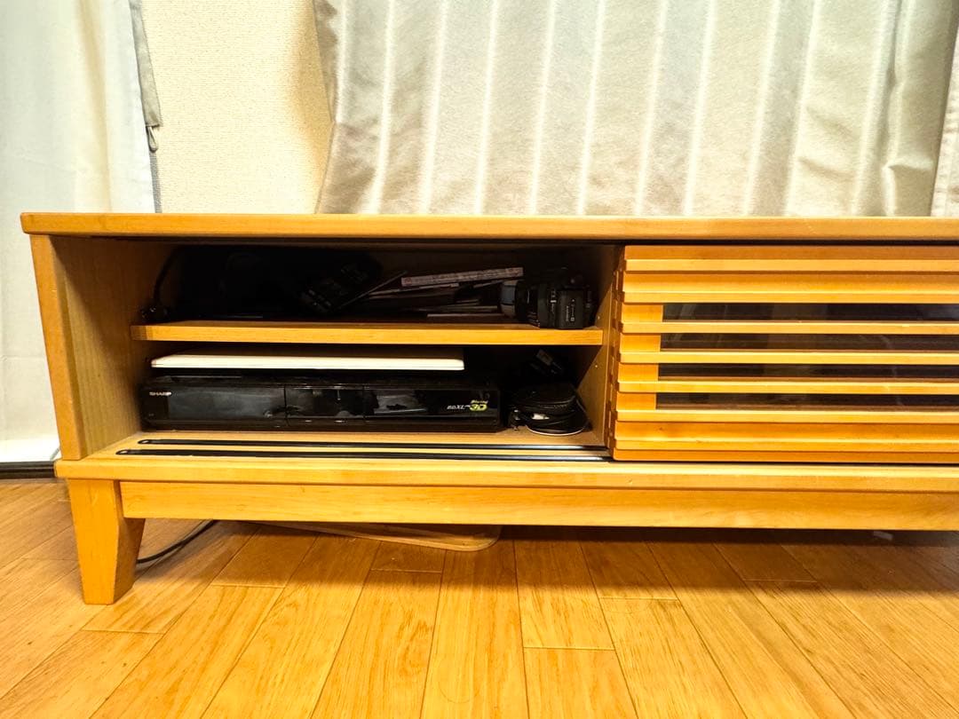 木製テレビ台 愛知県岡崎市で受け取り可能な方のみ 　※配送不可