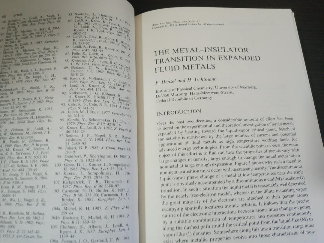 ANNU REV PHYS CHEM v40 1989 物理化学年次学術雑誌