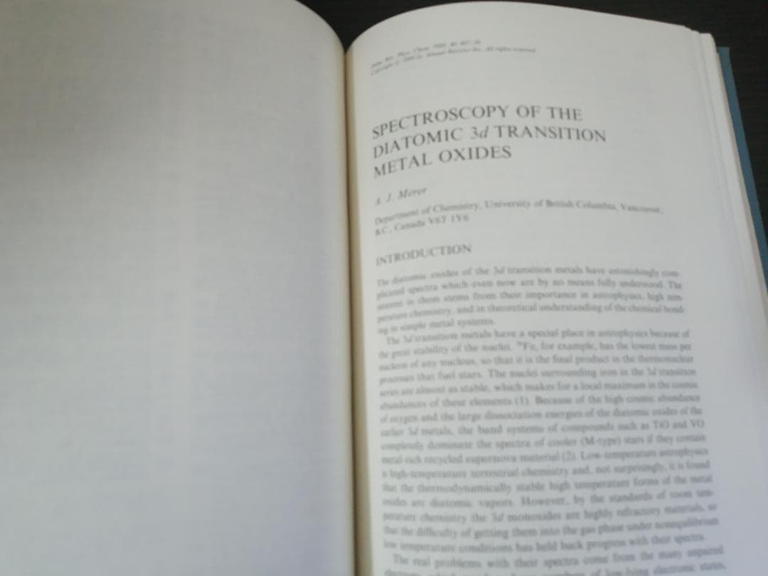 ANNU REV PHYS CHEM v40 1989 物理化学年次学術雑誌