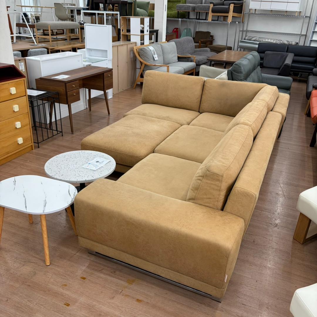 【福岡市限定】カウチソファ 関家具 リラックスフォームラベンナ
