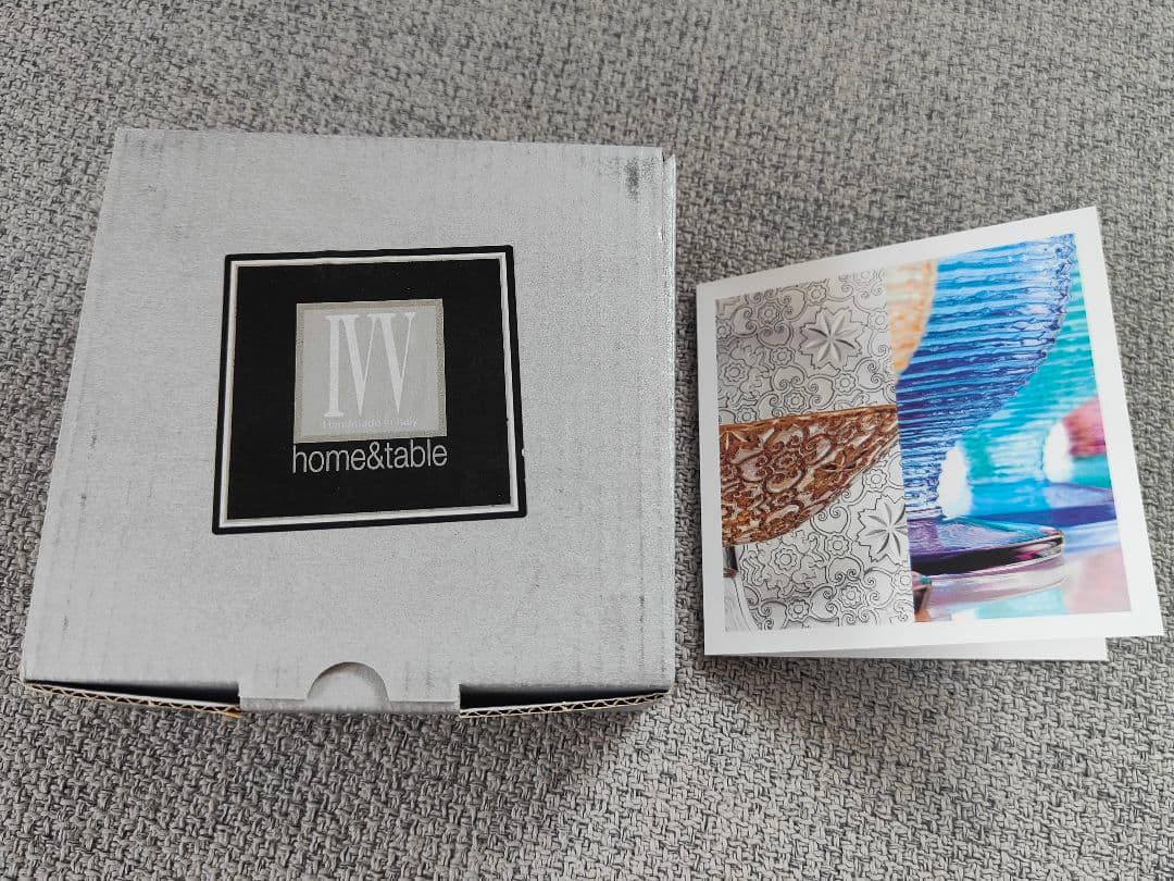 ペア IVV社 高級 イタリアハンドメイド クリスタル スクエア 花器