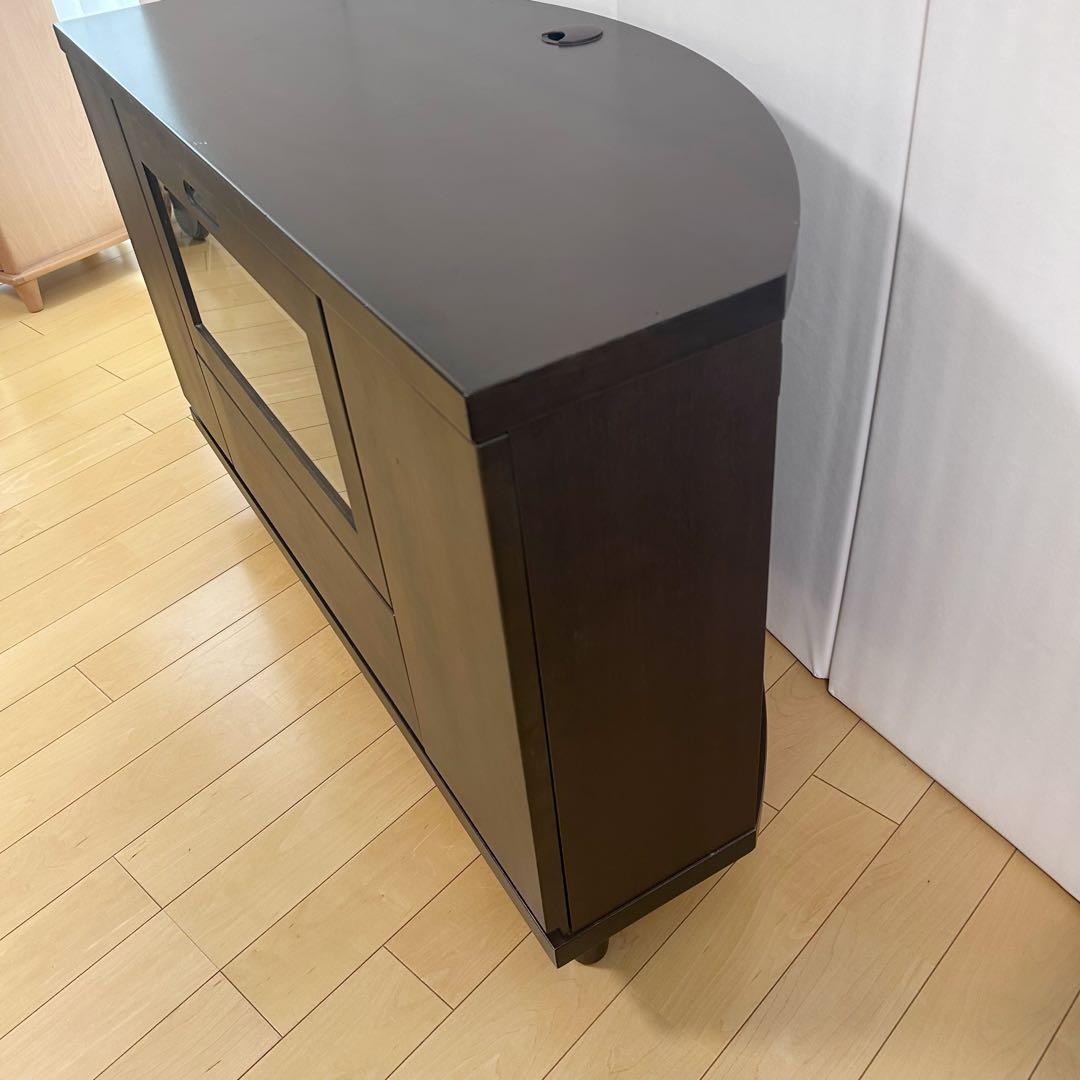 マルヨシ民芸　テレビ台　楕円　天然木　幅105 希少　丸脚　アンティーク