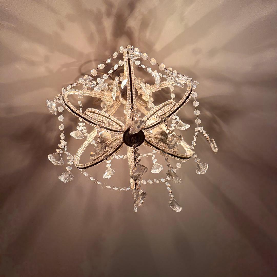 クリスタルシャンデリア 3灯 クラシック　アンティーク