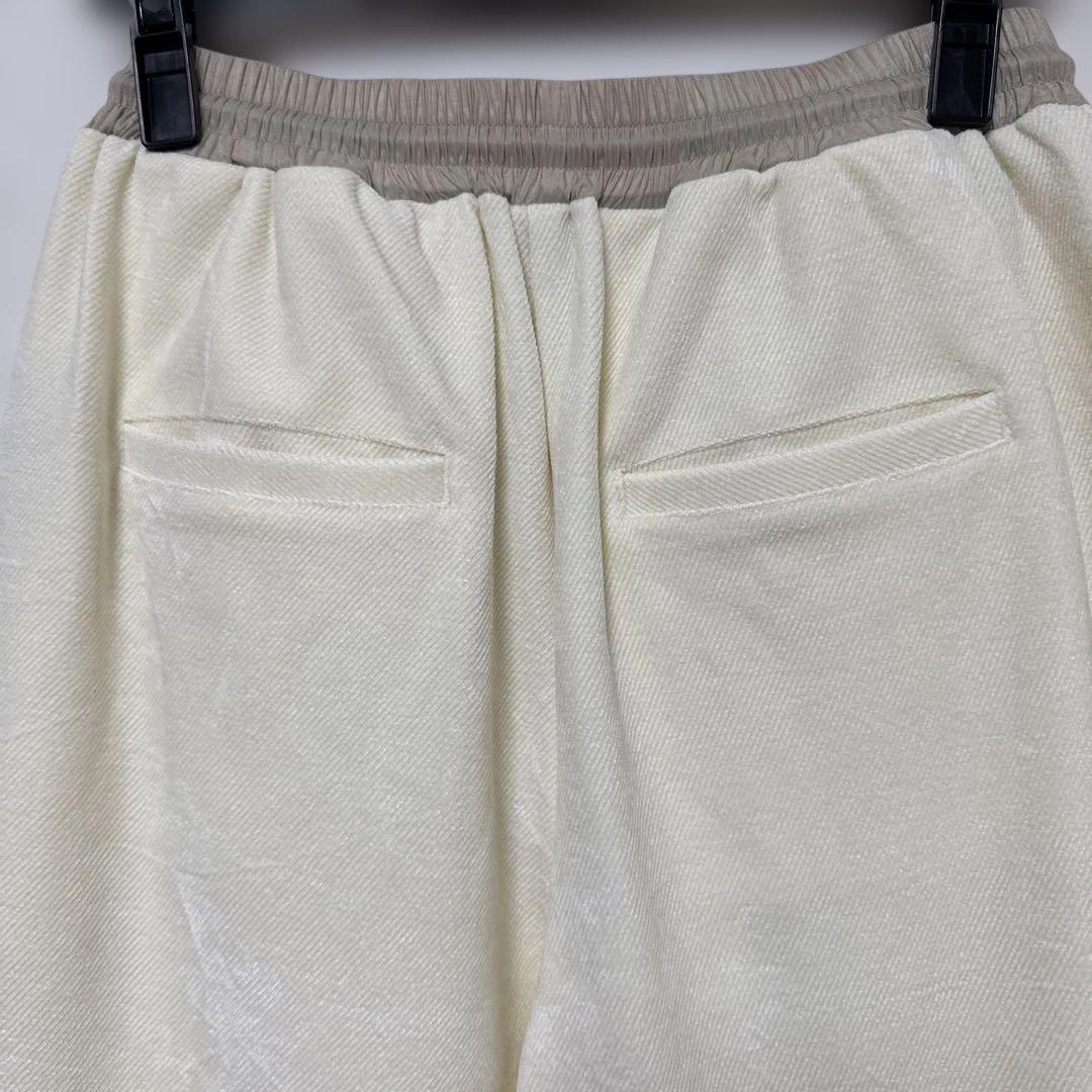 cyan tokyo カルゼベロアオーバータックテーパード　38 Ivory