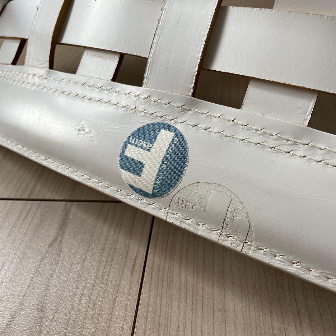 イタリア製　FASEM ファセム　ネットイージーチェア　椅子　本革　レザー