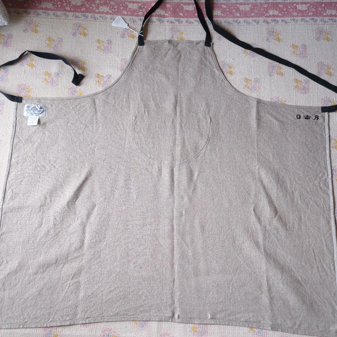 R&D.M.Co-/OLDMANS TAILOR キャンバスリネンエプロン