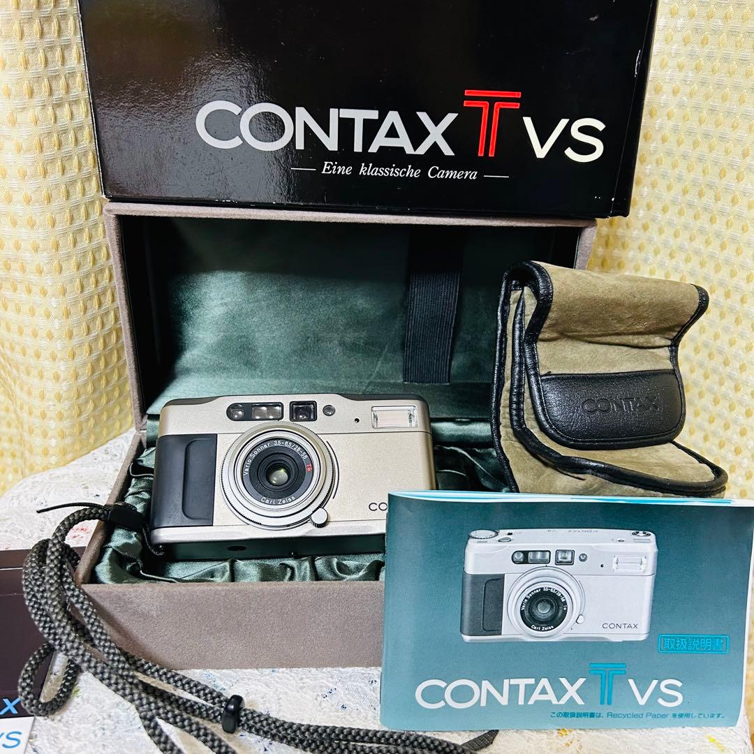 CONTAX T VS コンパクトカメラ　フイルムカメラ　京セラ　美品　ケース付