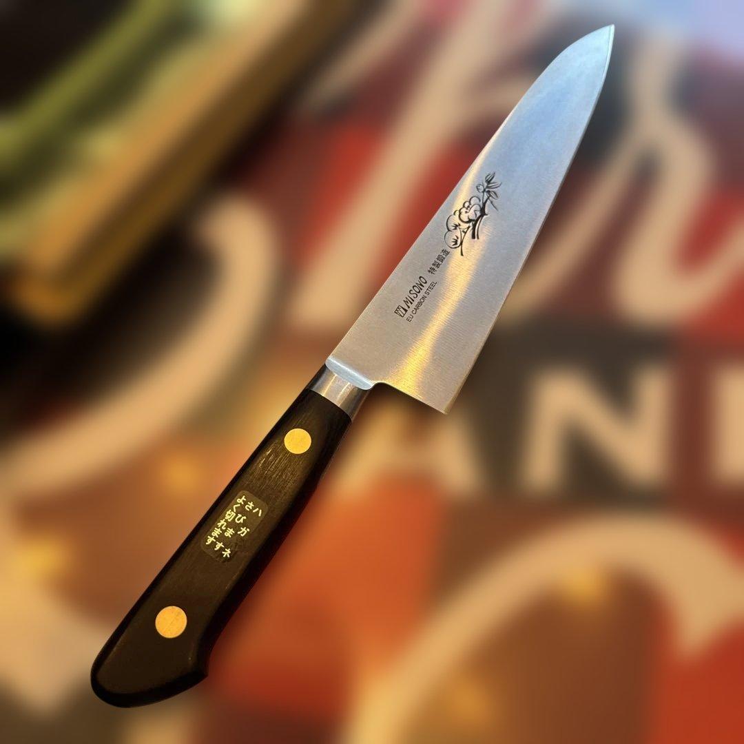 ミソノ (Misono)牛刀包丁 シルバー 21cm 花刻入り