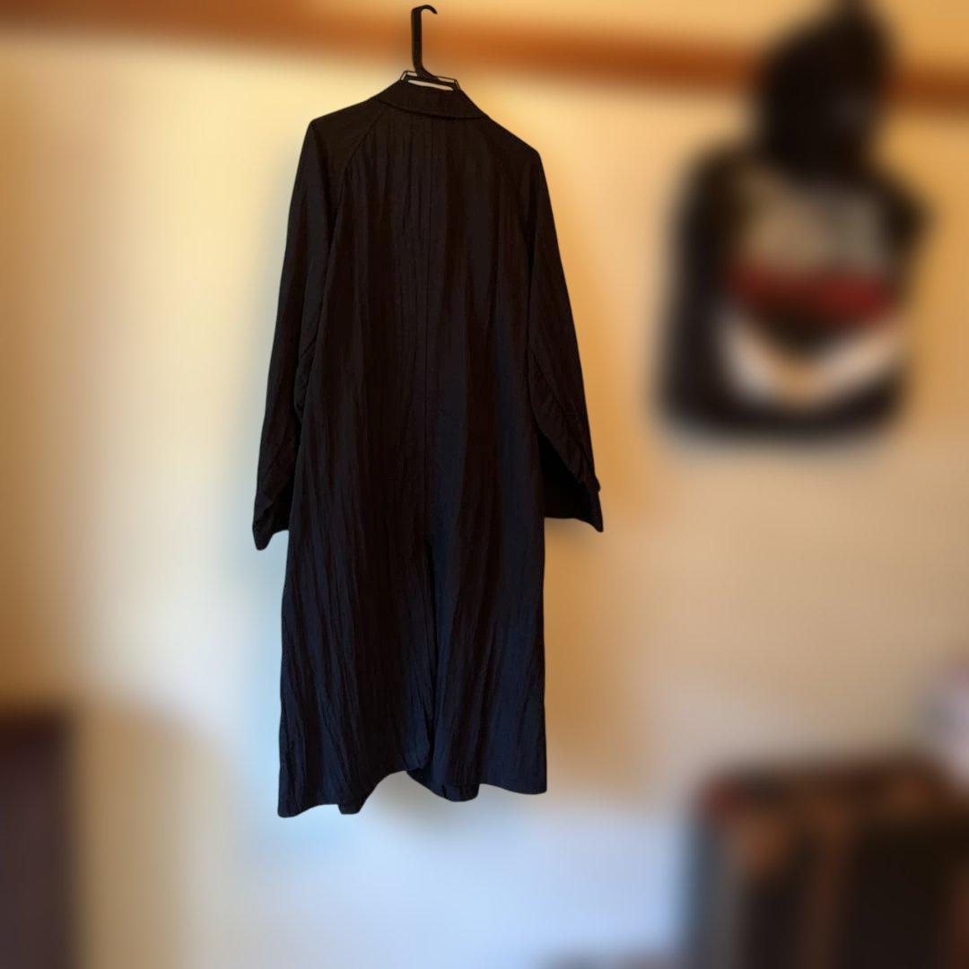 ワイズナイロンワッシャーステンカラーロングコート。ブランドワイズfor men。