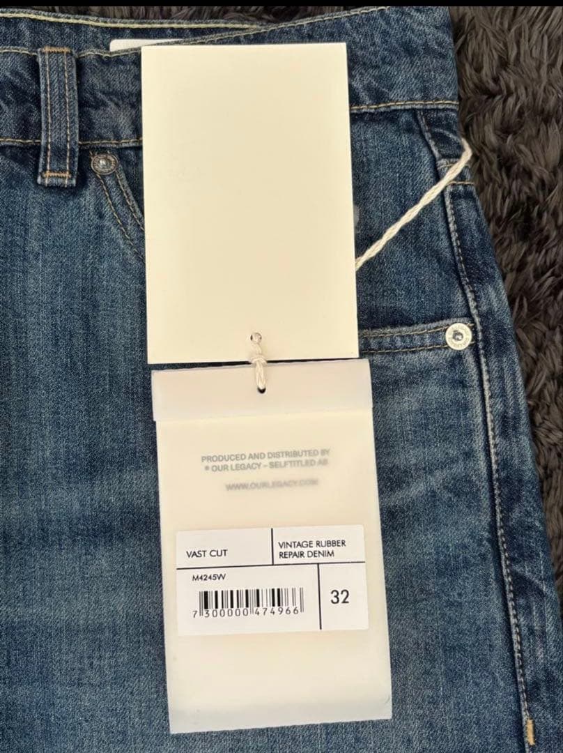 今日明日の限定出品。 OUR LEGACY Vast cut 32