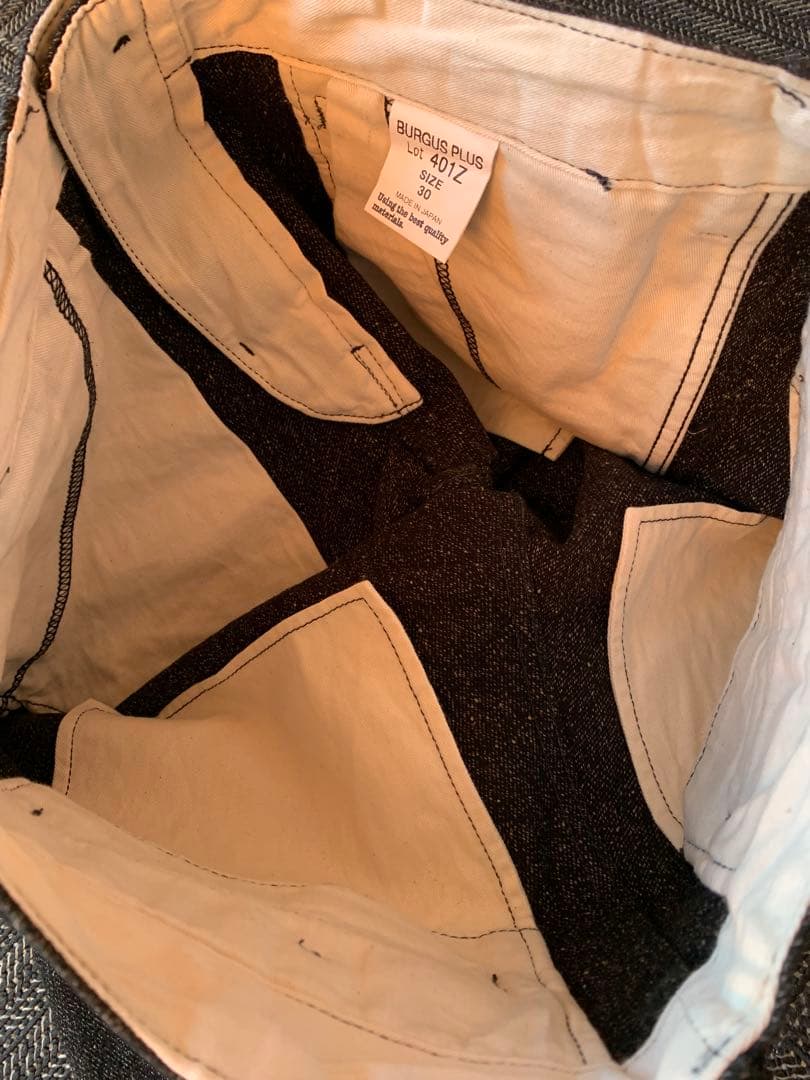 パンツ BURGUS PLUS 401Z Black Covert Trousers