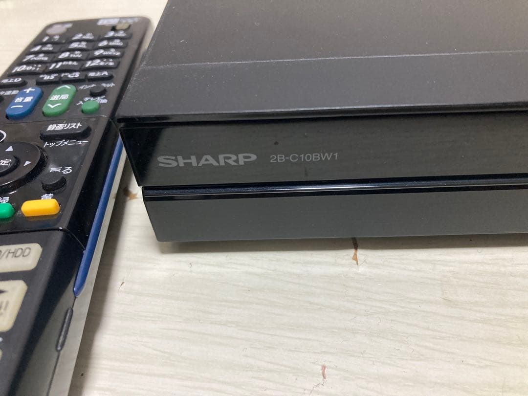 SHARP 2B-C108W1 ブラック ブルーレイレコーダー