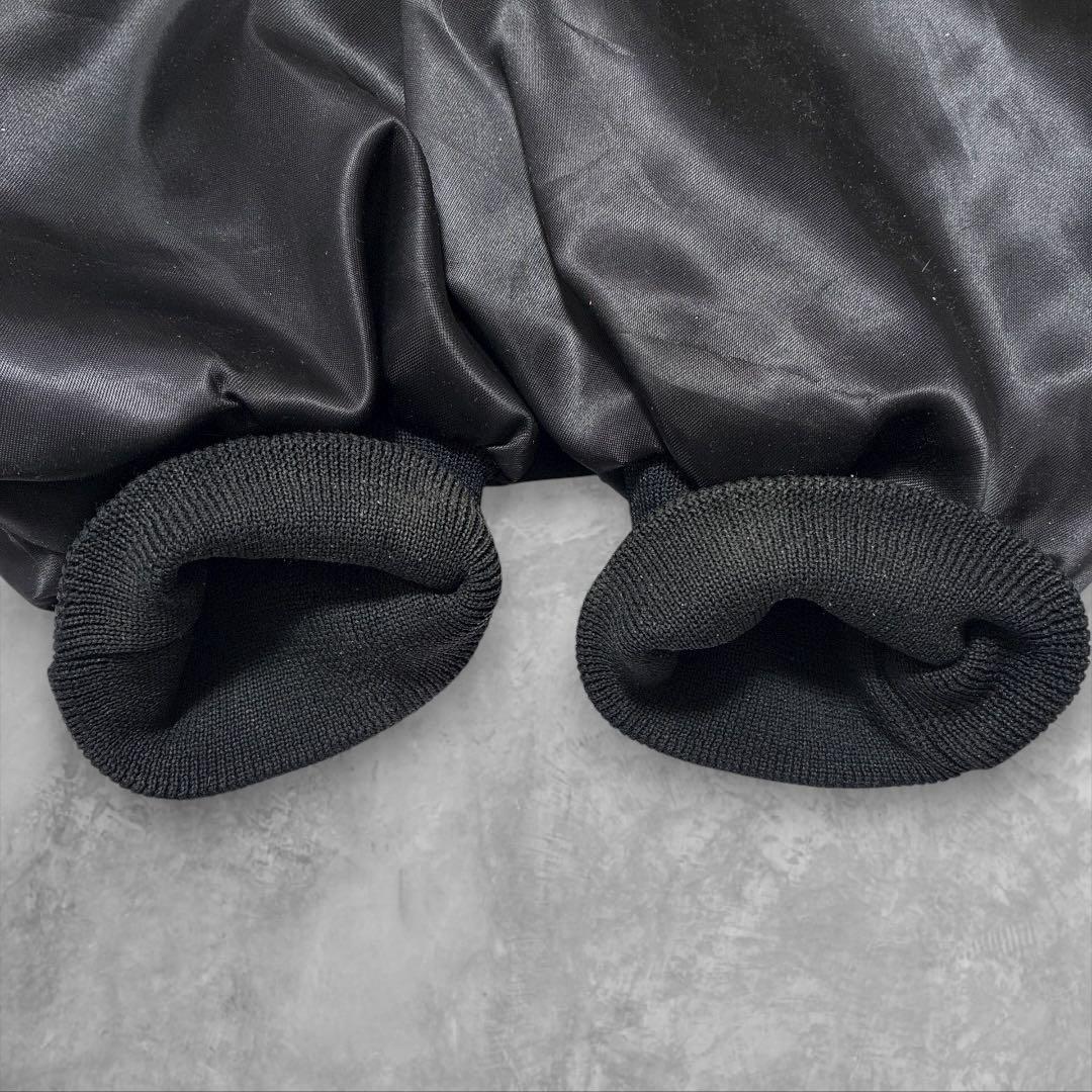 USA製HARTWELLシボレーCORVETT刺繍ナイロンスタジャンブラックXL