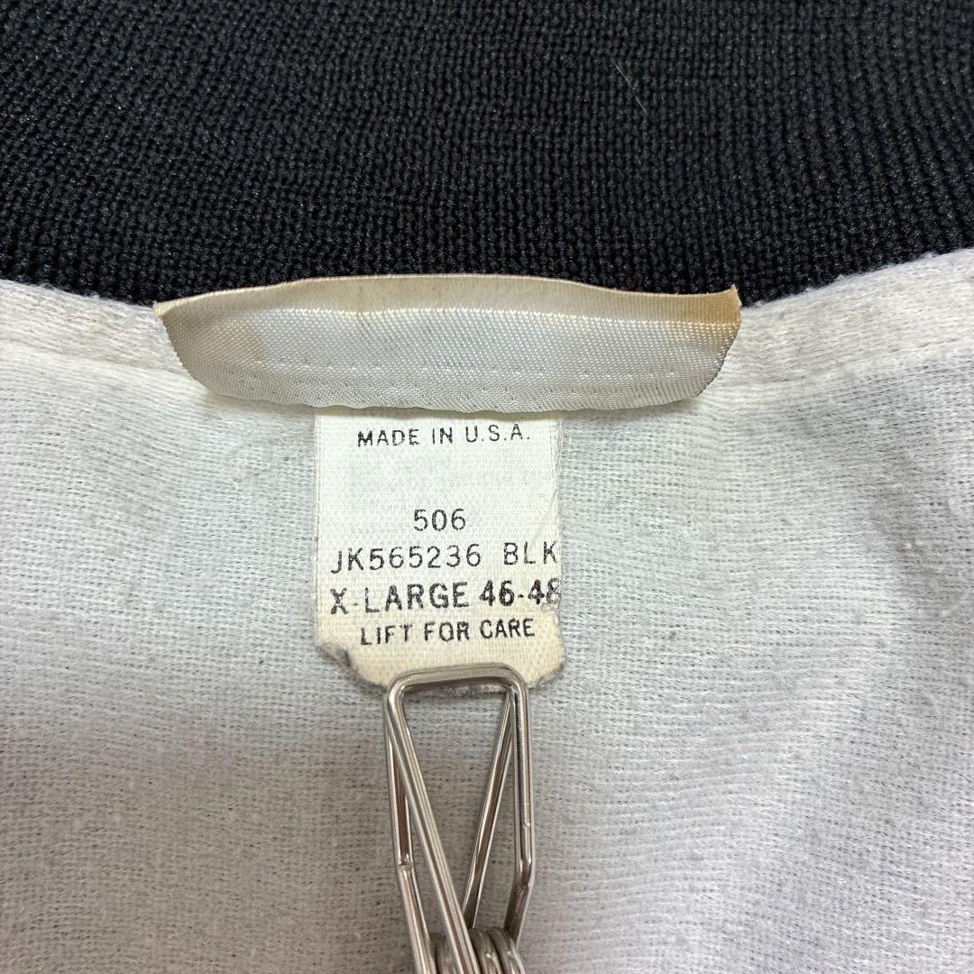 USA製HARTWELLシボレーCORVETT刺繍ナイロンスタジャンブラックXL