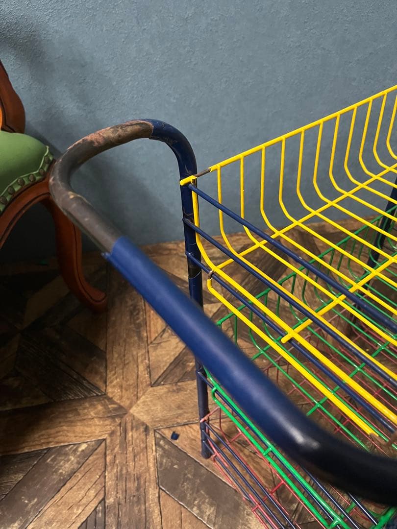 ワイヤーラック レトロポップ 昭和レトロ 当時物 小物入れ