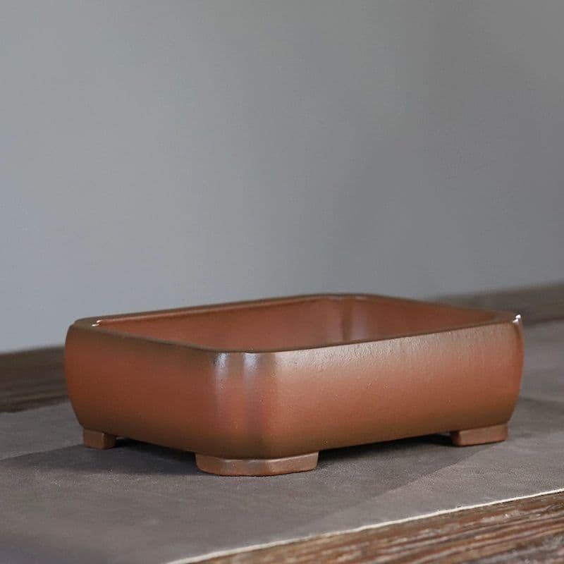 長方形紫砂鉢 盆栽鉢 植木鉢 小品盆栽鉢 大品盆栽鉢