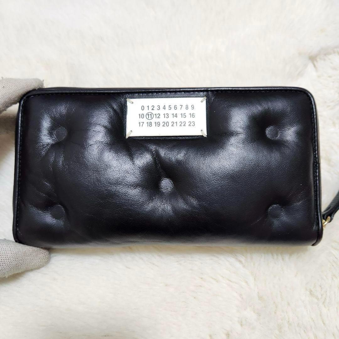 ✨美品　付属品完備✨マルジェラ　長財布　ラウンドファスナー グラムスラム　黒