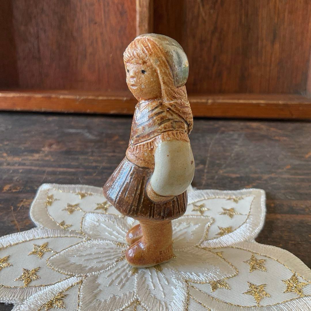 【訳あり】 ルーテボ工房の陶製人形『Lisskulla』 ★ 北欧雑貨