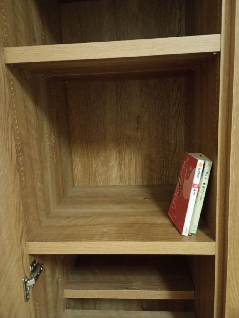 美品 多目的木製収納ラック 可動棚付き 日本製