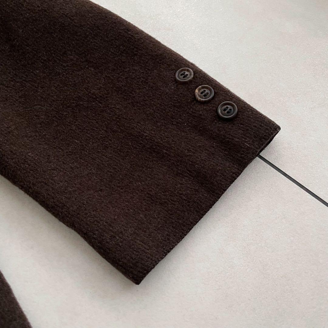 【Yves Saint Laurent】ウール ダブル ハーフ コート