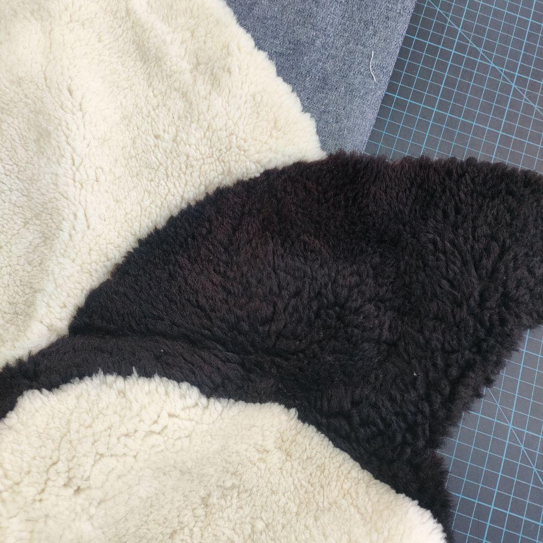 1mぐらい　北京　パンダの敷物　中国　昭和　中古　パンダ　ラグ　姿　敷物