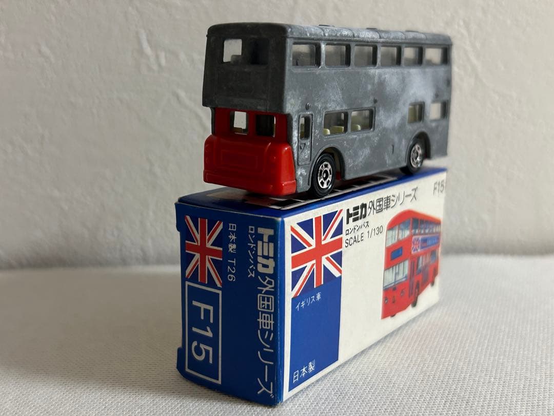 トミカ 日本製 青箱 キノミ玩具特注 無塗装 F15-1 ロンドンバス