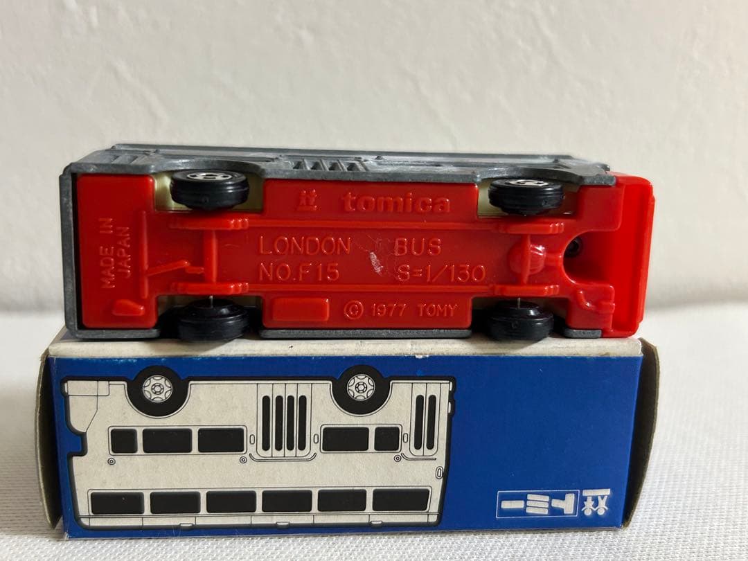 トミカ 日本製 青箱 キノミ玩具特注 無塗装 F15-1 ロンドンバス
