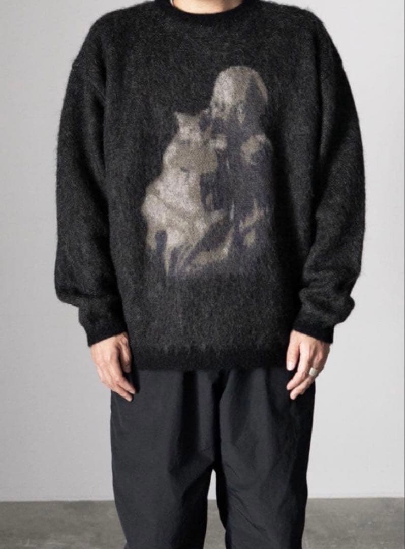 YOKE モヘアニット carol 別注Ben JQ Crew neck