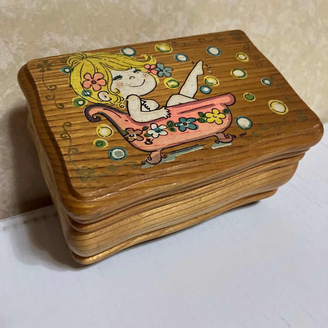 水森亜土　木製オルゴール（七つの子）