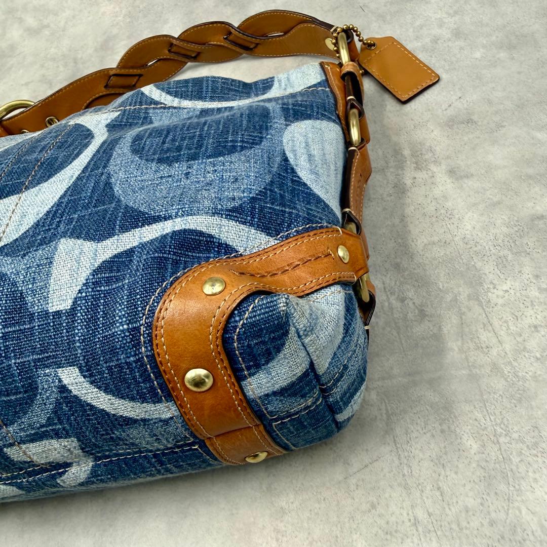 COACH コーチ ワンショルダーバッグ シグネチャー デニム 12197