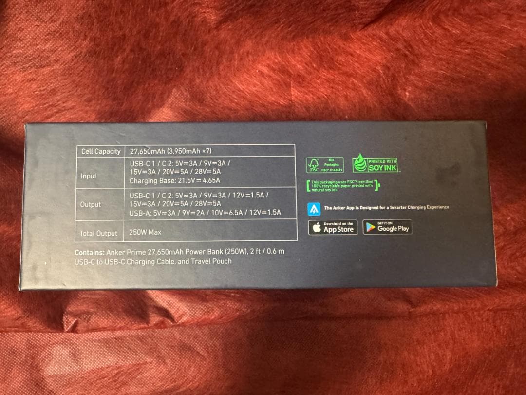 Anker Prime Power Bank 27650mAh 250W 新品