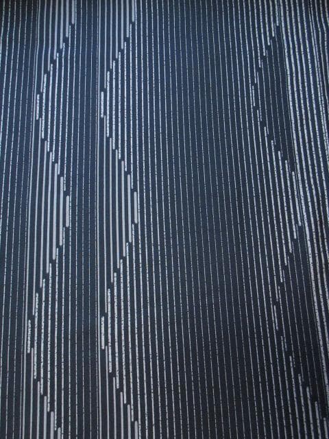 未着用に近い！本場縞大島紬＊もり絹織物＊着物＊証紙あり＊１６３ｃｍ＊裄６７