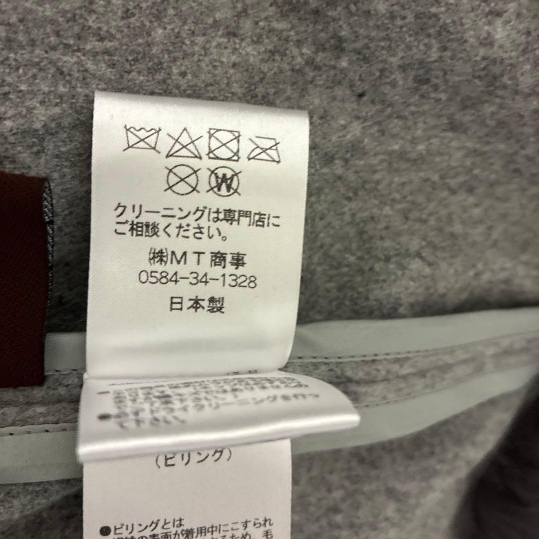 高級カシミヤファー付きグレーケープコート