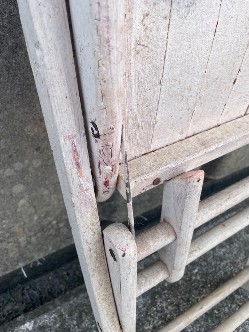 ビンテージ/フォールディングチェア/チェア/椅子/ナチュラルカラー/ホワイト