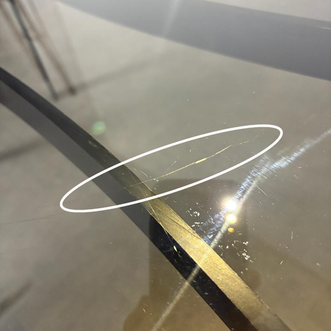 ヴィンテージ　ガラストップ　センターテーブル【B】