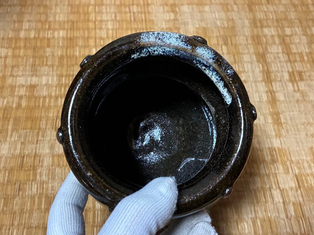 茶道具 朝鮮唐津 水指 共箱 裏千家 【須田 祥豊】 京焼