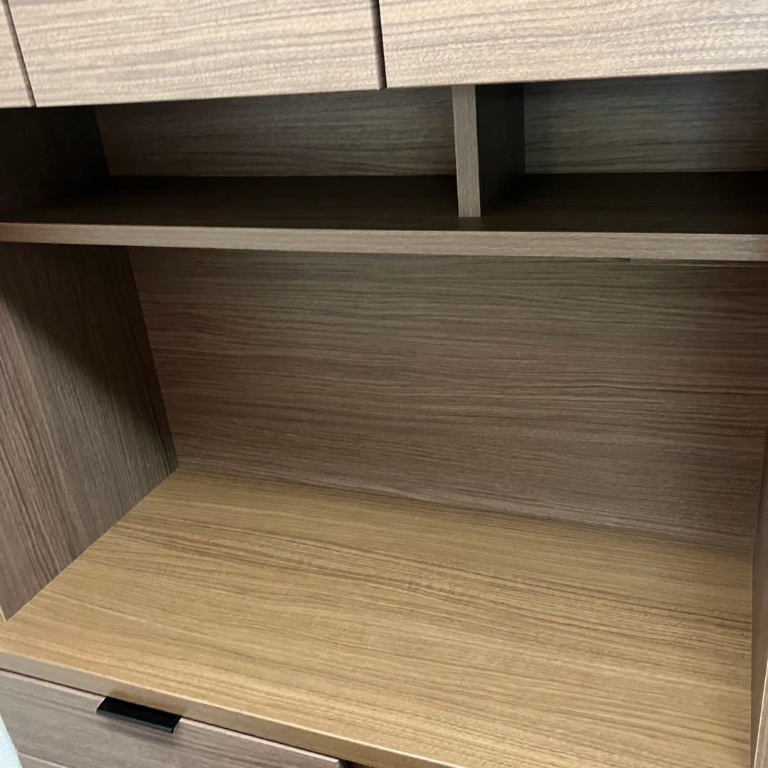 ニトリ キッチンボード食器棚 エトナ ミドルブラウン 送料込み即日発送