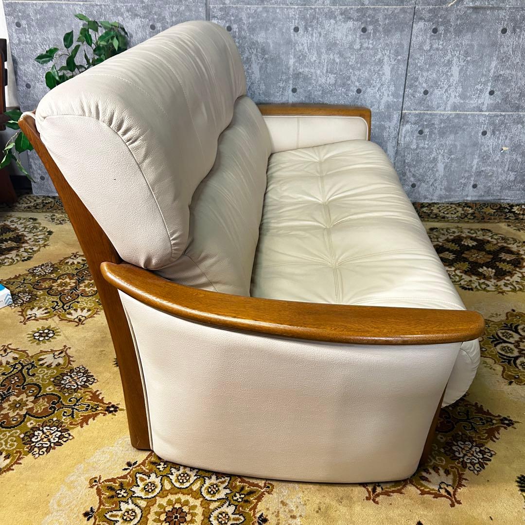 ꧁浜本工芸 HAMAMOTO꧂2-3人掛けレザーソファ インテリア リビング