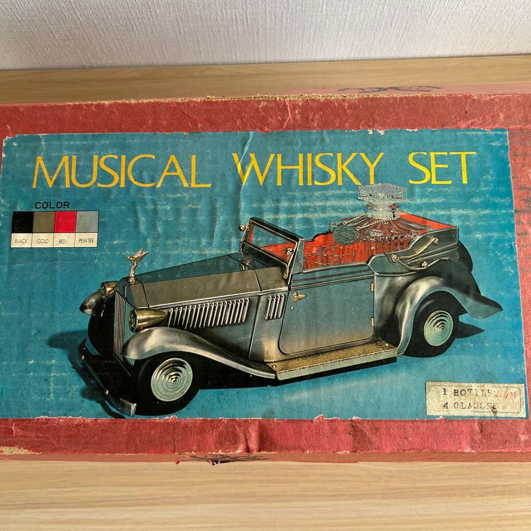 【未使用】ヴィンテージ　ロールスロイス　ウィスキー　デキャンタ　オルゴール　レア