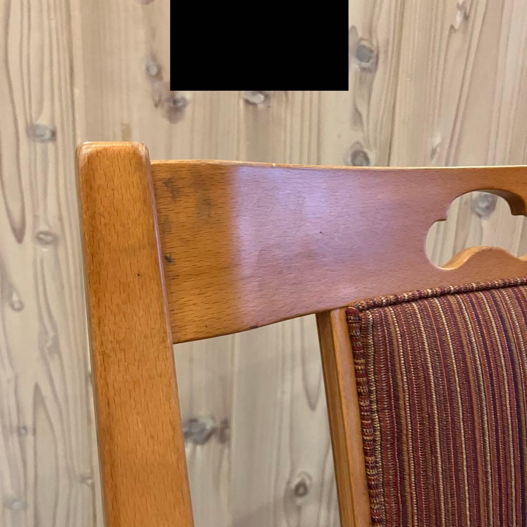 【天童木工】Tendo ダイニングチェア 木製 椅子 ストライプ レトロ