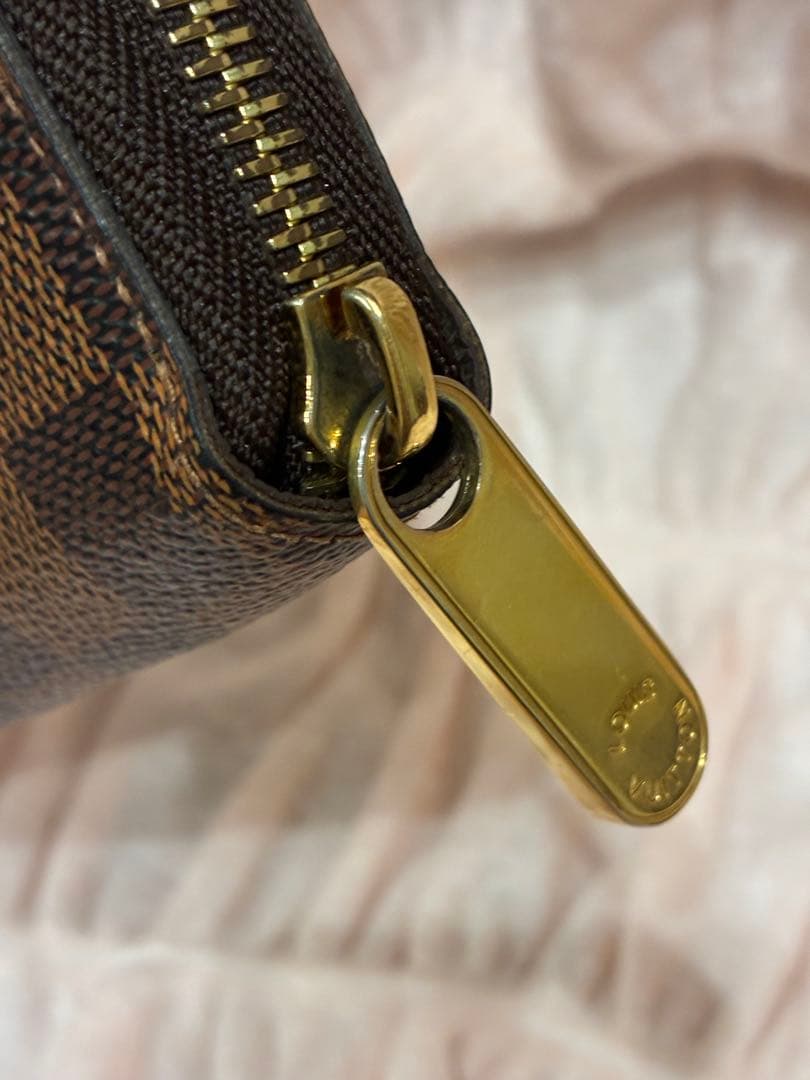 【美品】ルイヴィトン ダミエ エベヌ ジッピーウォレット 長財布