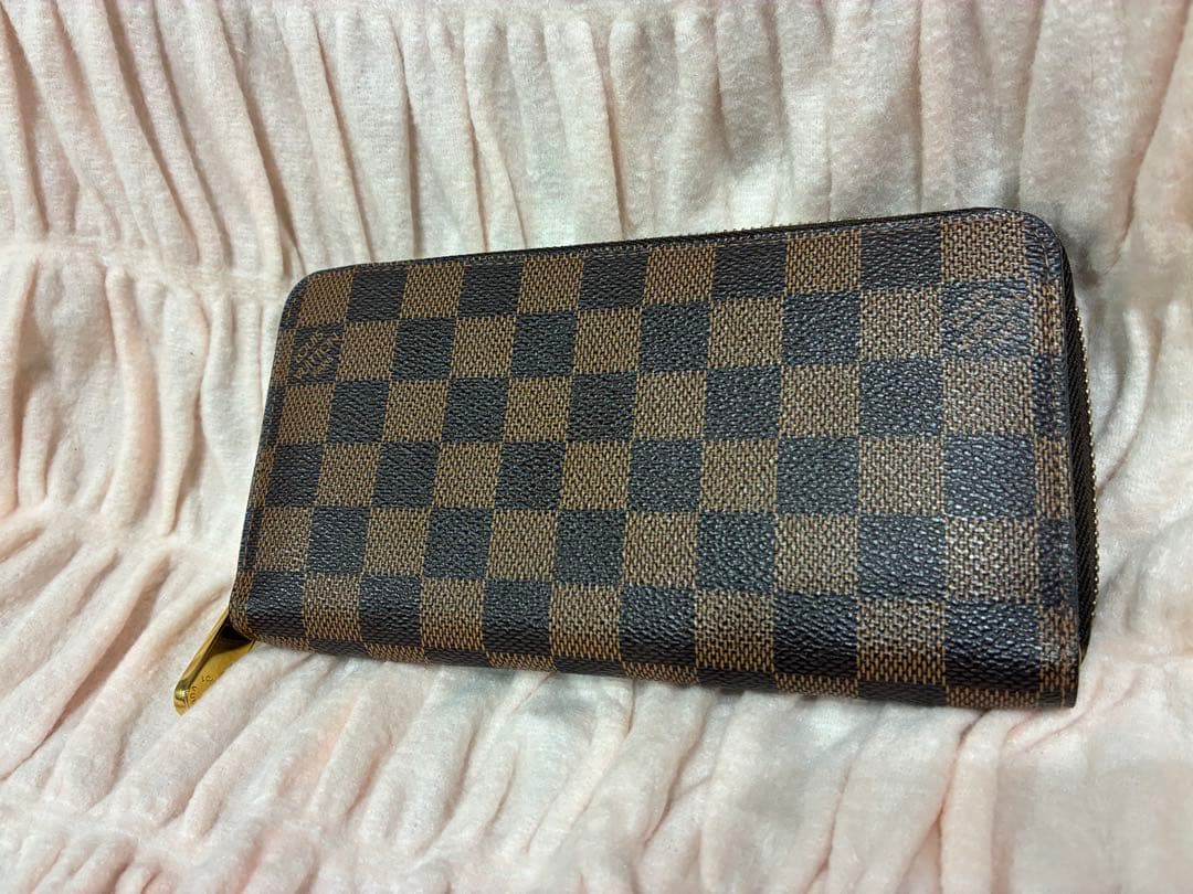 【美品】ルイヴィトン ダミエ エベヌ ジッピーウォレット 長財布