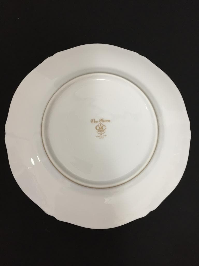 大倉陶園／The Okura　金蝕バラ　20cmケーキ皿　977214