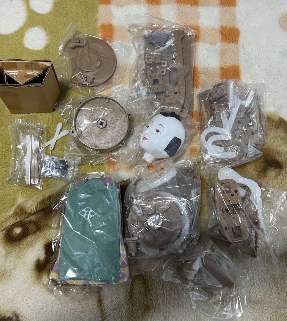 日本工芸お茶運び人形　大人の科学 大江戸からくり人形キット